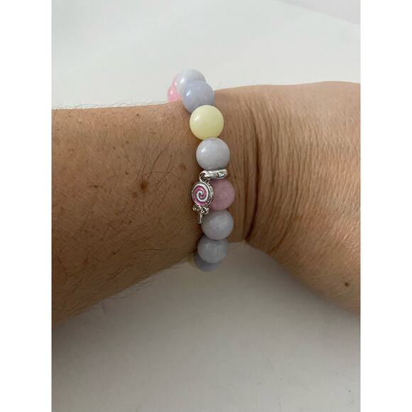 rainbow morganite bead bracelet - Picture 1 of 4